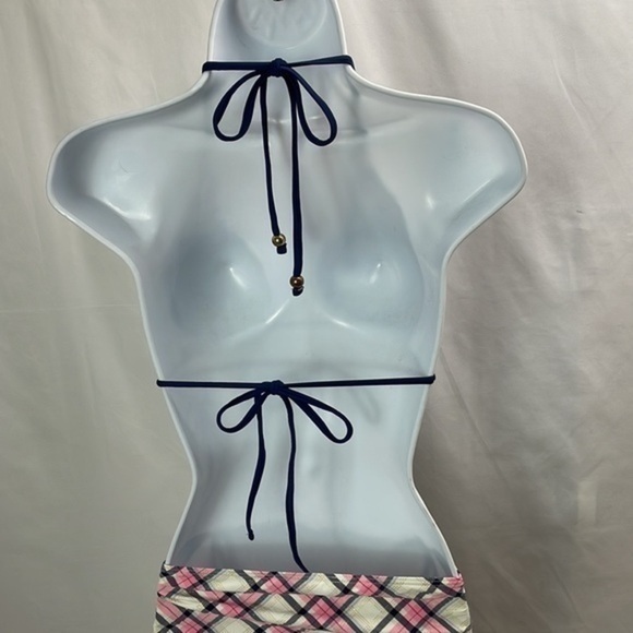 Ninety Nine Degrees Blue and Pink Pad Bikini,Size Large - Picture 7 of 12